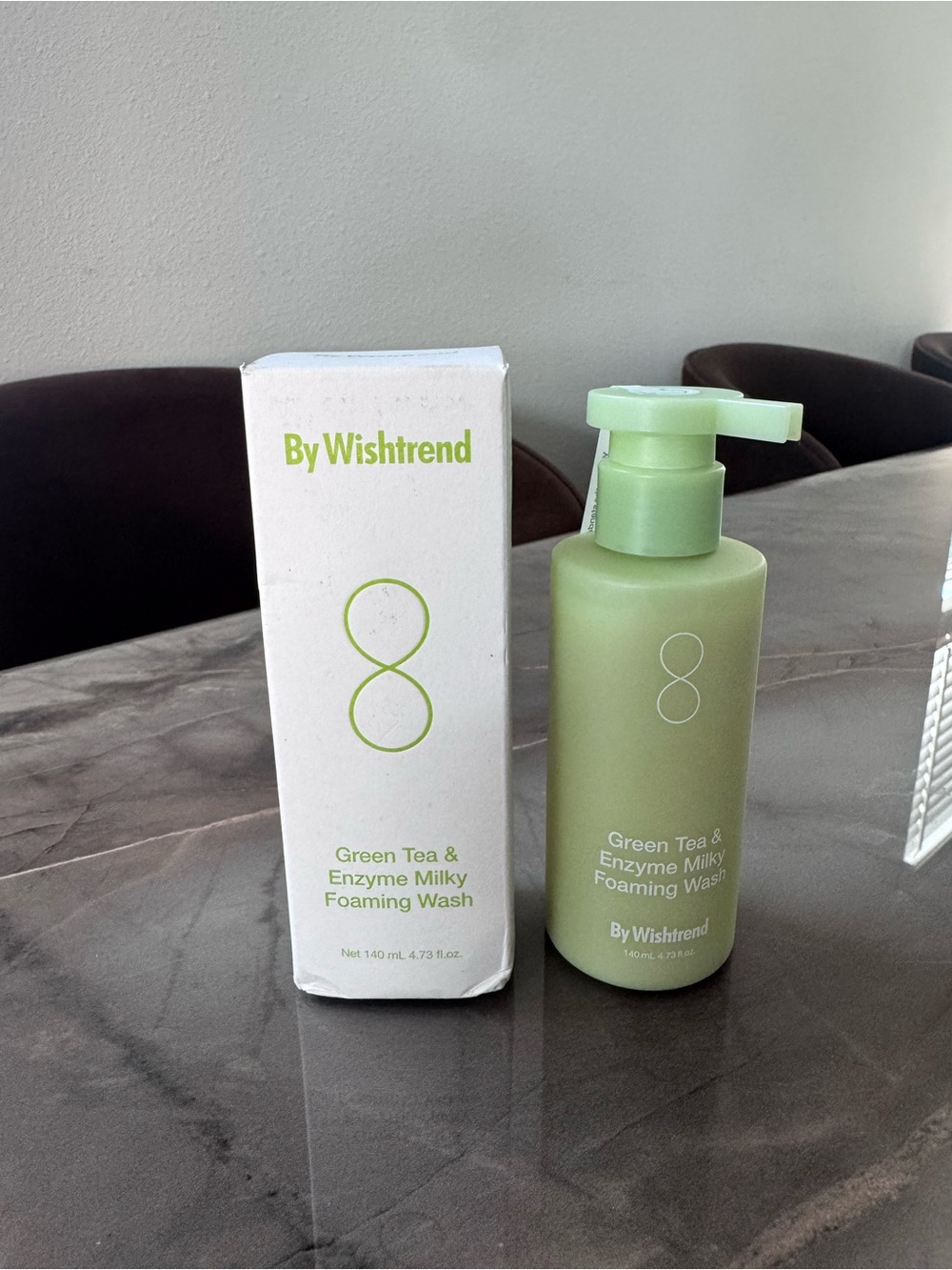 By Wishtrend Green Tea & Enzyme Milky Foaming Wash - 140ml